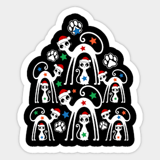 Christmas Cats Sticker